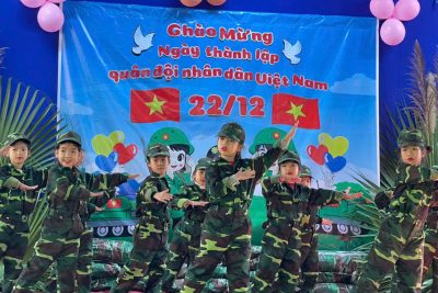 CÁC HOẠT ĐỘNG CHÀO MỪNG NGÀY 22/12 CỦA CÔ VÀ TRÒ TRƯỜNG MẦM NON NHÂN KHANG