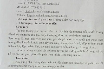 Báo cáo thường niên năm học 2025-2026